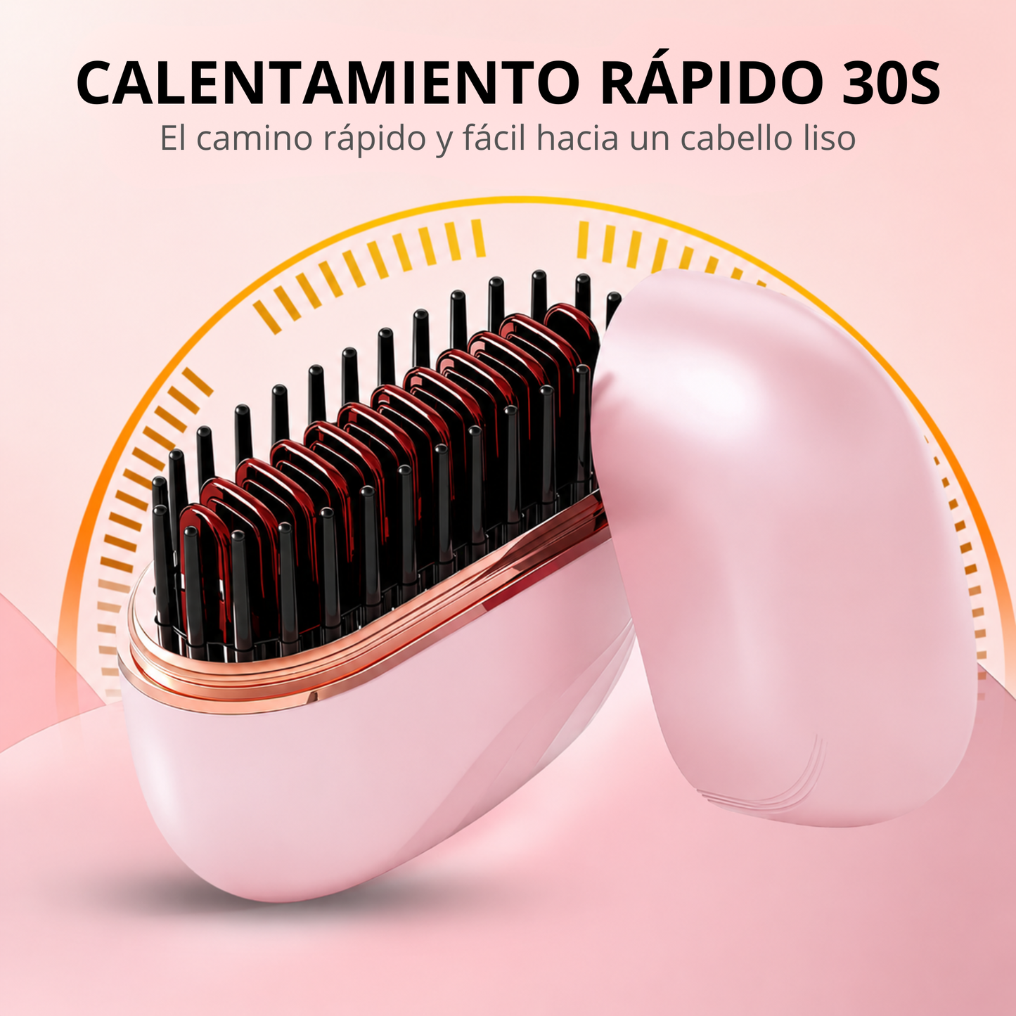 Mini Cepillo Alisador Portátil Recargable